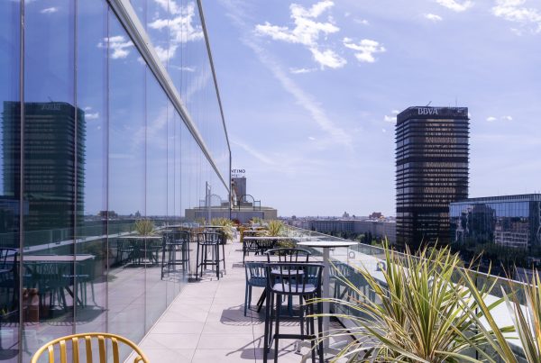 alquiler de terraza de la Castellana Bernabéu de First workplaces para eventos