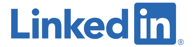 logo de linkedin en azul