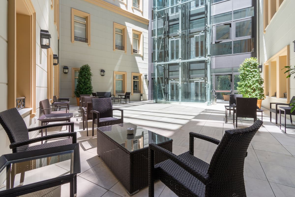 terraza oficina Larios Málaga