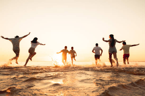 Foto jovenes en playa