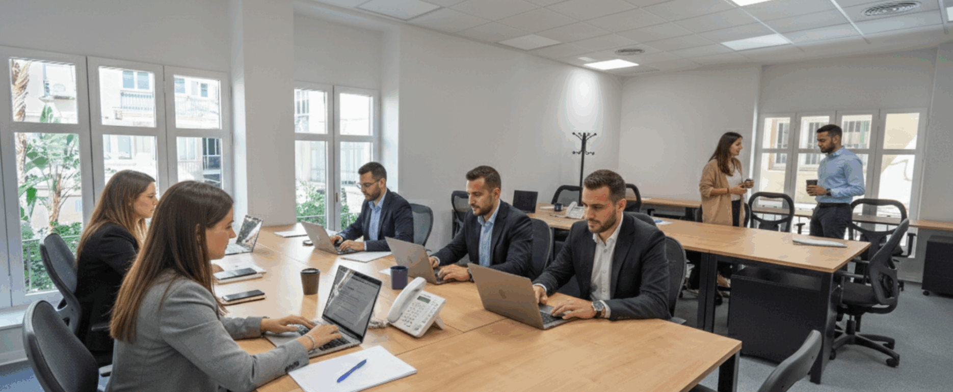 Oficina exclusiva muy luminosa en el centro de Málaga