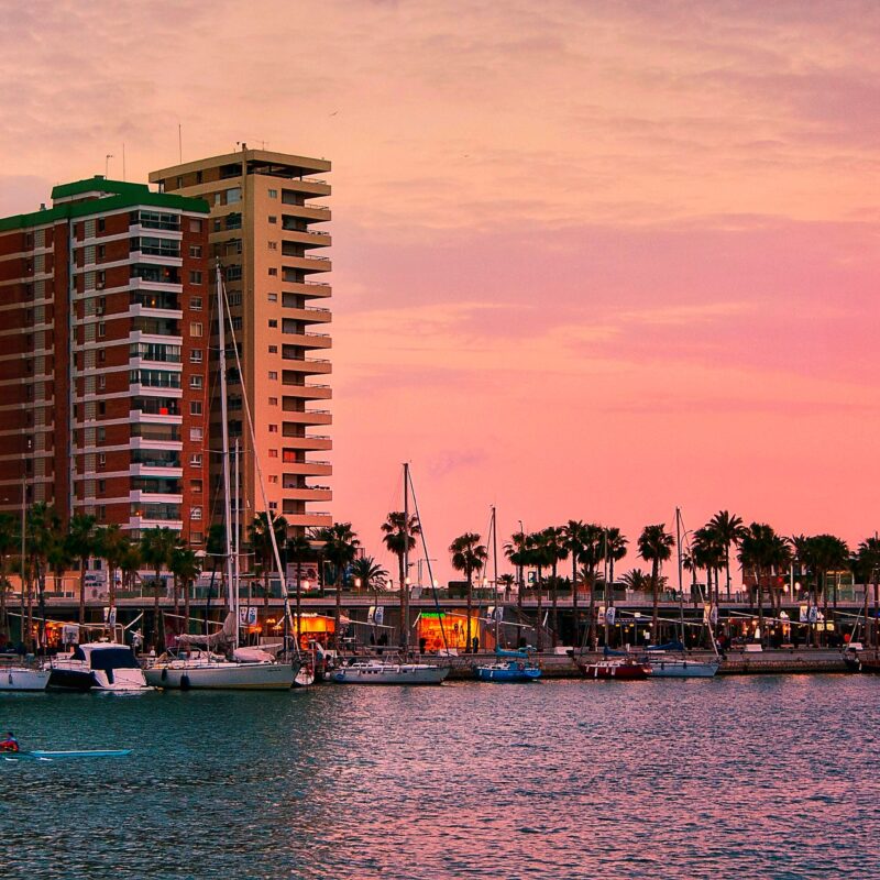 Vista de Málaga para trabajar en Málaga y vivir junto al mar